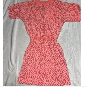 80s Vintage Cotton Casual Dress